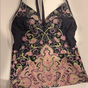 Tankini gray, pink, white